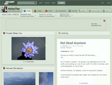 Tablet Screenshot of nickeltier.deviantart.com