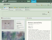 Tablet Screenshot of amzy-dawn.deviantart.com