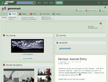 Tablet Screenshot of gamesmash.deviantart.com