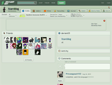 Tablet Screenshot of lizarddog.deviantart.com