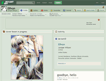 Tablet Screenshot of elfwyn.deviantart.com