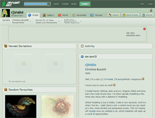 Tablet Screenshot of cjsnake.deviantart.com