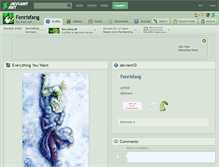 Tablet Screenshot of fenrisfang.deviantart.com