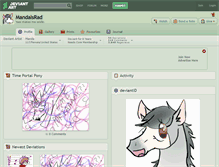 Tablet Screenshot of mandaisrad.deviantart.com