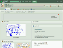 Tablet Screenshot of kittenlover11.deviantart.com