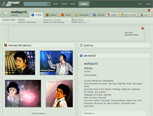 Tablet Screenshot of melissa10.deviantart.com