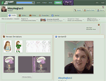 Tablet Screenshot of missymeghan3.deviantart.com