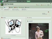 Tablet Screenshot of fund-the-hunter.deviantart.com