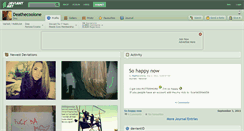 Desktop Screenshot of deathecoolone.deviantart.com