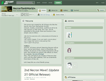 Tablet Screenshot of necrontombworld.deviantart.com