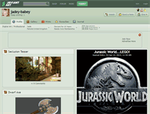 Tablet Screenshot of jadey-babey.deviantart.com
