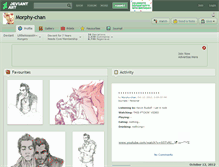 Tablet Screenshot of morphy-chan.deviantart.com