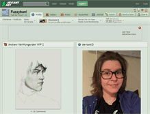 Tablet Screenshot of fuzzybuni.deviantart.com