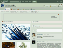 Tablet Screenshot of insaneisenough.deviantart.com