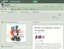 Tablet Screenshot of lgun92.deviantart.com