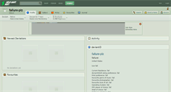 Desktop Screenshot of failure-plz.deviantart.com