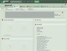 Tablet Screenshot of failure-plz.deviantart.com