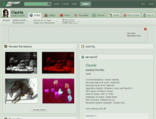 Tablet Screenshot of claunia.deviantart.com