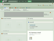 Tablet Screenshot of hamtaroplz.deviantart.com