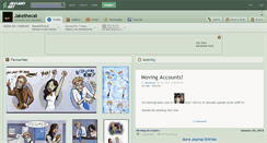Desktop Screenshot of jakethecat.deviantart.com