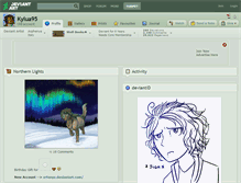 Tablet Screenshot of kylua95.deviantart.com