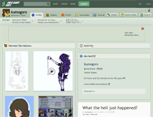 Tablet Screenshot of kumogoro.deviantart.com