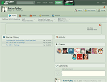 Tablet Screenshot of butterflybay.deviantart.com