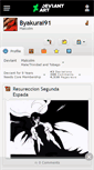 Mobile Screenshot of byakurai91.deviantart.com