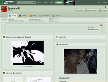 Tablet Screenshot of byakurai91.deviantart.com