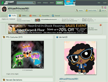 Tablet Screenshot of africanprincess981.deviantart.com