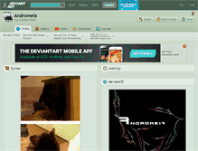 Tablet Screenshot of andromeia.deviantart.com