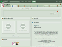 Tablet Screenshot of fagotron.deviantart.com