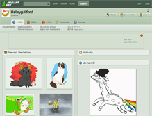 Tablet Screenshot of haileyguilford.deviantart.com