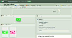 Desktop Screenshot of cute-stuff-makers.deviantart.com