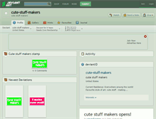 Tablet Screenshot of cute-stuff-makers.deviantart.com