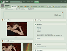 Tablet Screenshot of jule92.deviantart.com