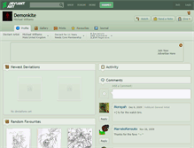 Tablet Screenshot of demonkite.deviantart.com