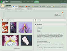 Tablet Screenshot of lilratpea.deviantart.com