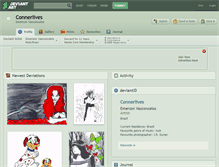 Tablet Screenshot of connerlives.deviantart.com