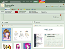 Tablet Screenshot of himura-mako.deviantart.com