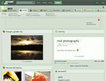 Tablet Screenshot of gazy.deviantart.com