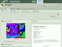 Tablet Screenshot of donniegirl5.deviantart.com