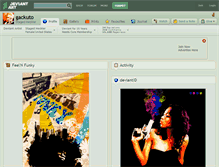 Tablet Screenshot of gackuto.deviantart.com
