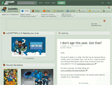 Tablet Screenshot of luckettx.deviantart.com