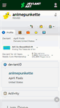 Mobile Screenshot of animepunkette.deviantart.com
