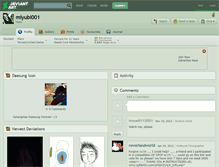 Tablet Screenshot of miyubi001.deviantart.com
