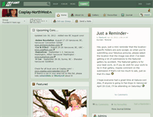 Tablet Screenshot of cosplay-northwest.deviantart.com