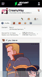 Mobile Screenshot of creamyway.deviantart.com