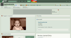 Desktop Screenshot of heartbreaksuicide.deviantart.com