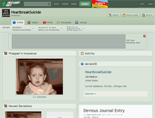 Tablet Screenshot of heartbreaksuicide.deviantart.com